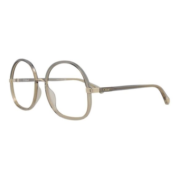 Chloé Womens Round/Oval Grey Grey Transparent Fashion Designer Eyewear - Picture 1 of 4